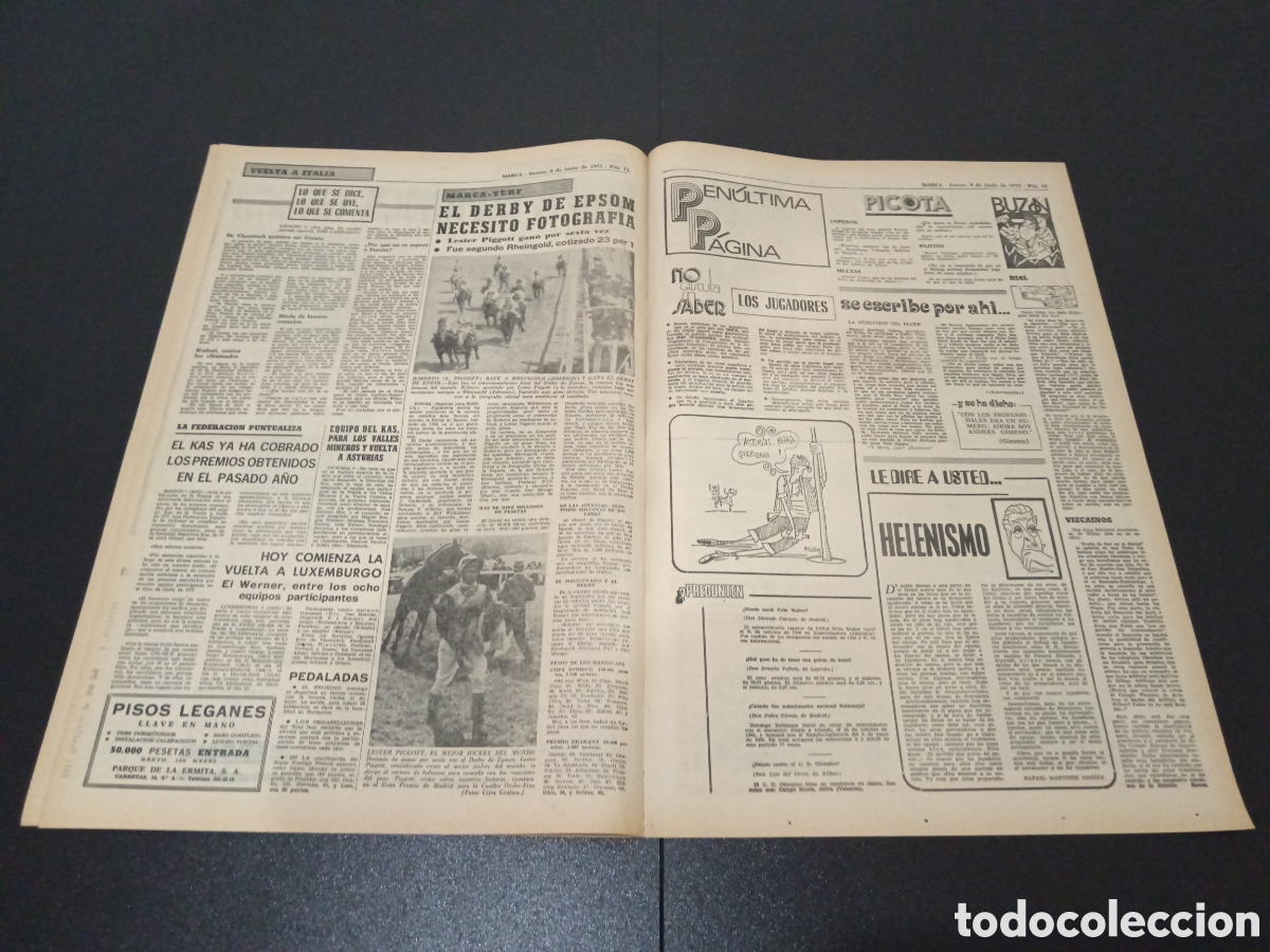 Coleccionismo deportivo: MARCA 08/06/1972 - Foto 4