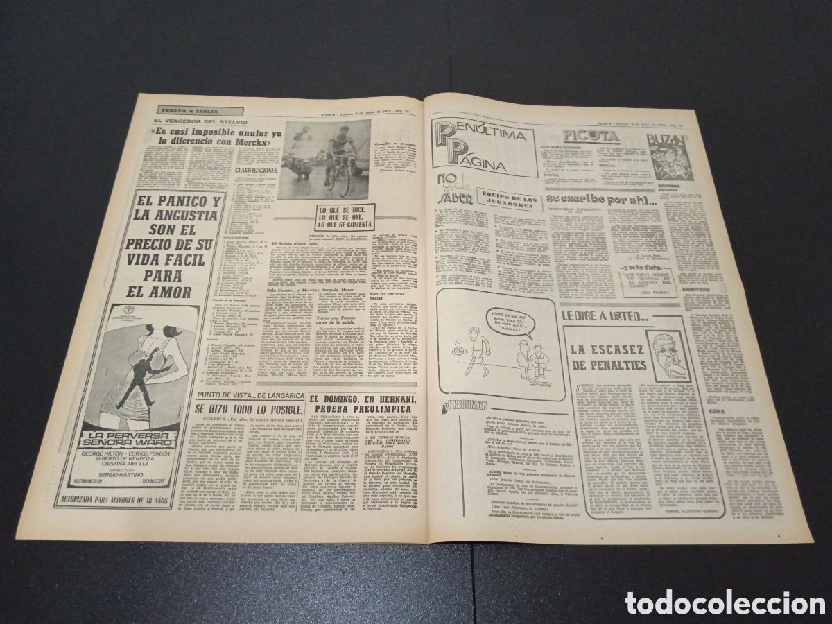 Coleccionismo deportivo: MARCA 09/06/1972 - Foto 3
