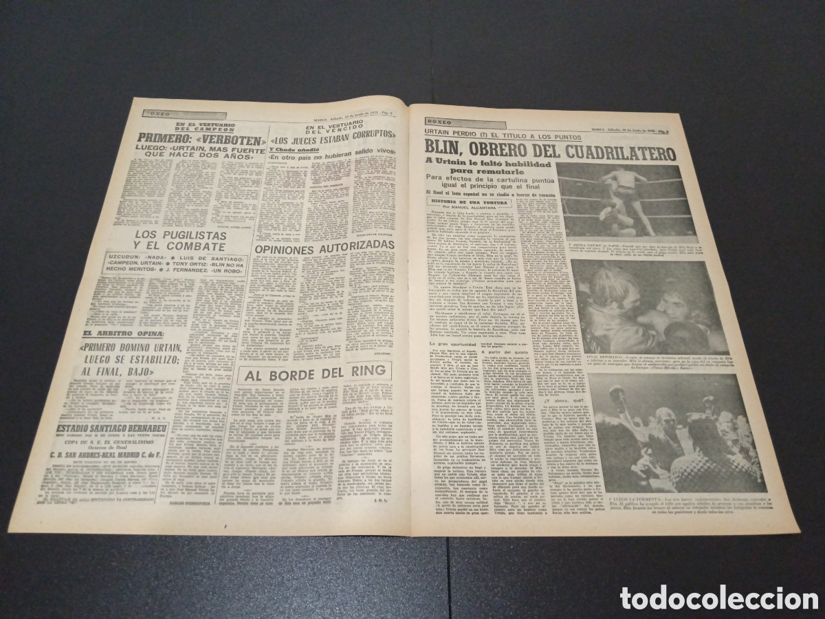 Coleccionismo deportivo: MARCA 10/06/1972 - Foto 2