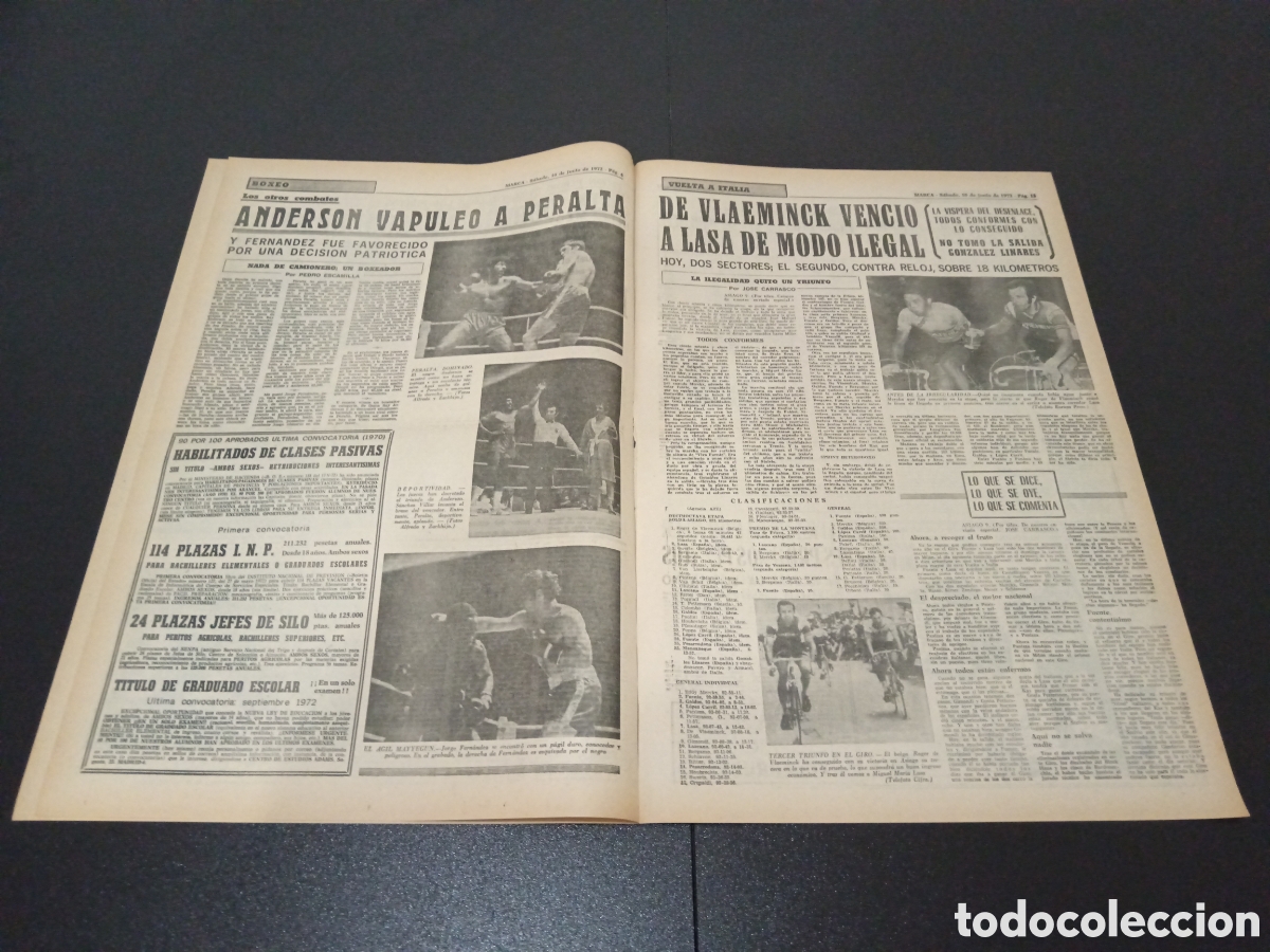Coleccionismo deportivo: MARCA 10/06/1972 - Foto 3
