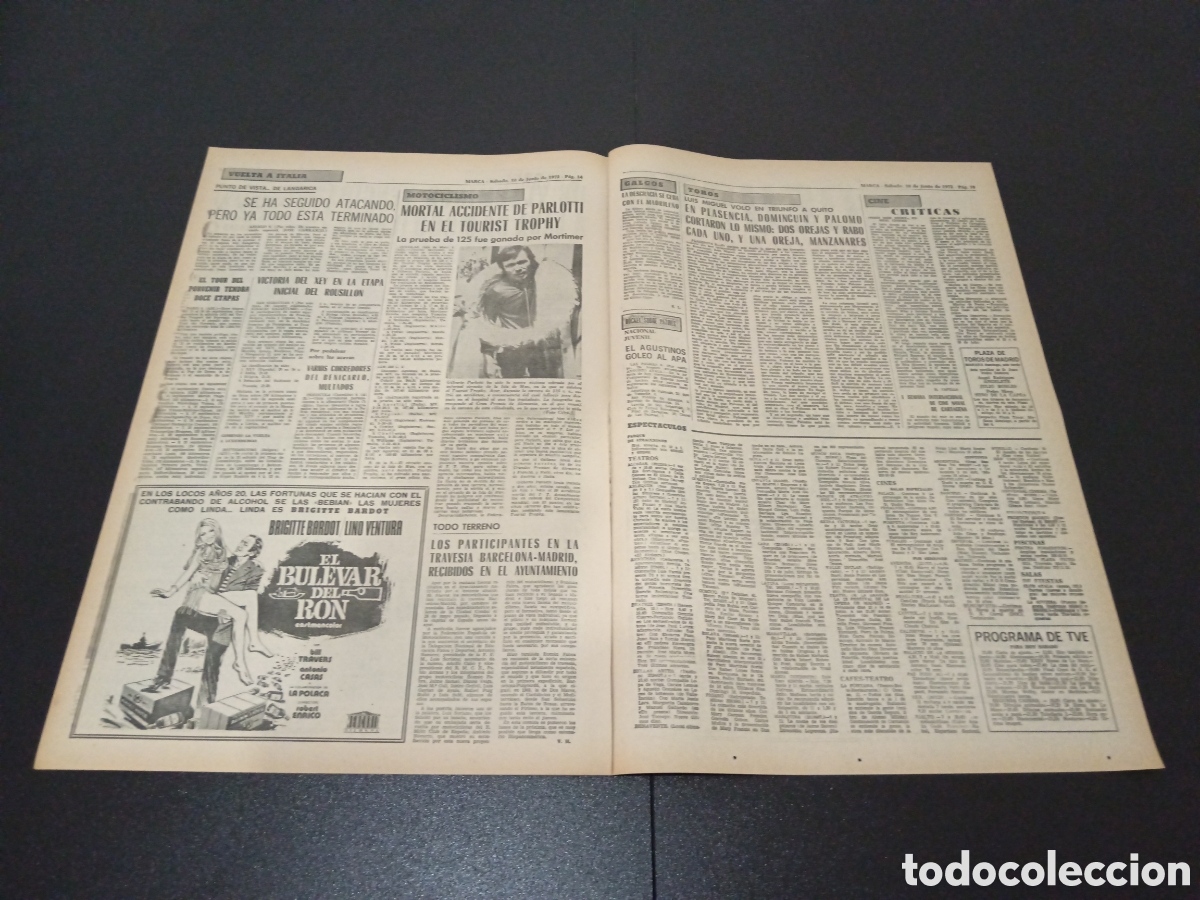 Coleccionismo deportivo: MARCA 10/06/1972 - Foto 4