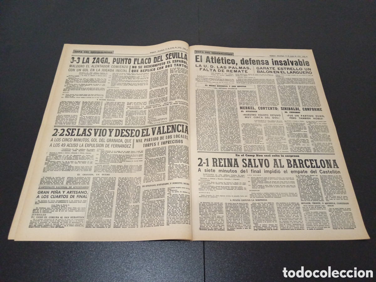 Coleccionismo deportivo: MARCA 11/06/1972 - Foto 3