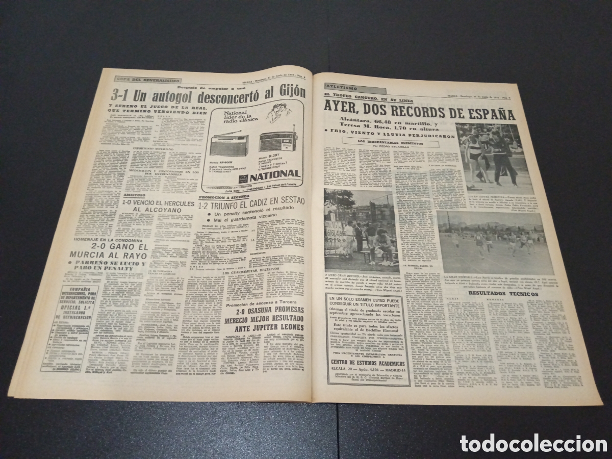 Coleccionismo deportivo: MARCA 11/06/1972 - Foto 4
