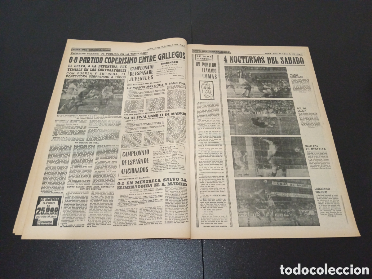 Coleccionismo deportivo: MARCA 12/06/1972 - Foto 4