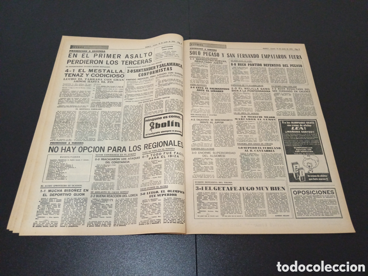 Coleccionismo deportivo: MARCA 12/06/1972 - Foto 5