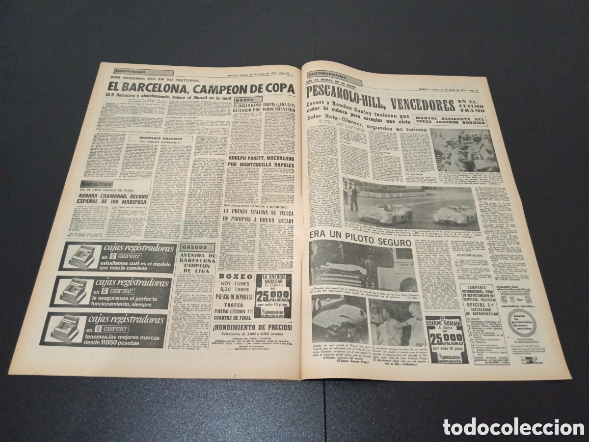 Coleccionismo deportivo: MARCA 12/06/1972 - Foto 9