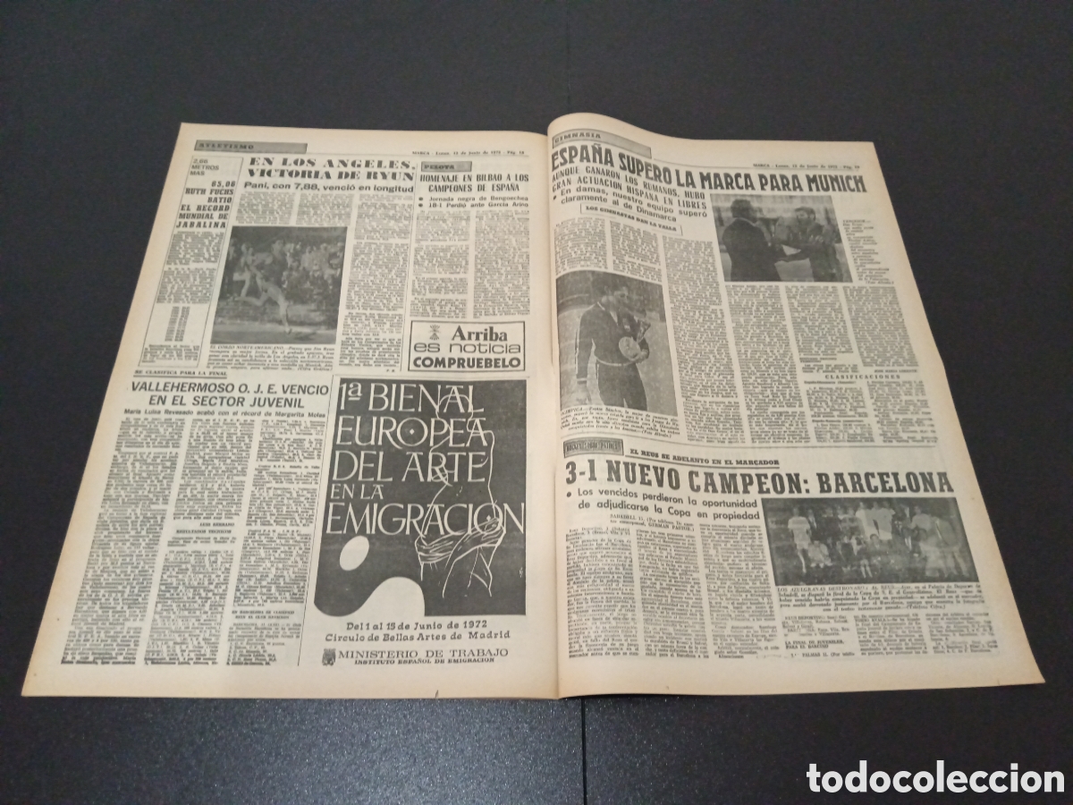 Coleccionismo deportivo: MARCA 12/06/1972 - Foto 10