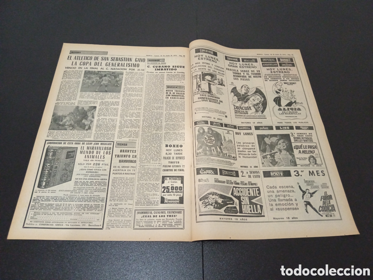 Coleccionismo deportivo: MARCA 12/06/1972 - Foto 11