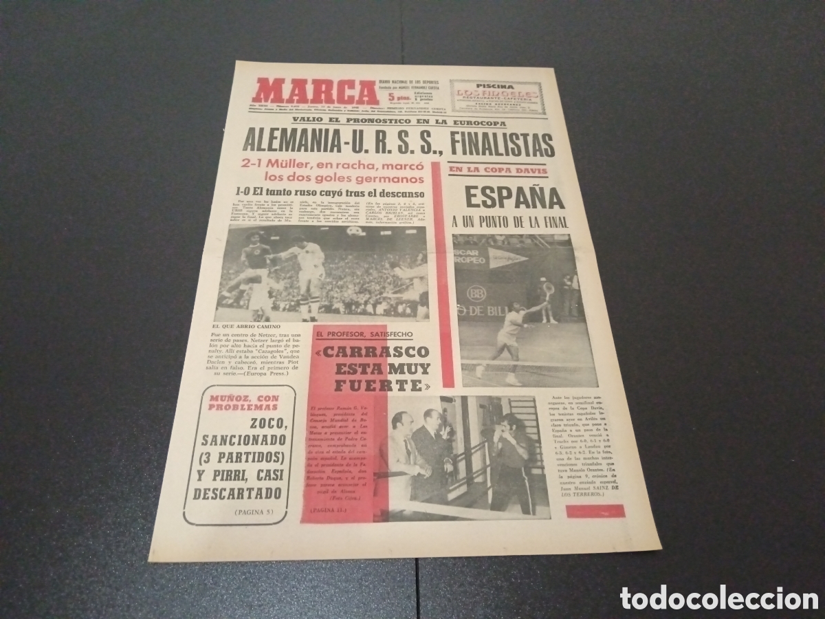 Coleccionismo deportivo: MARCA 15/06/1972 - Foto 1