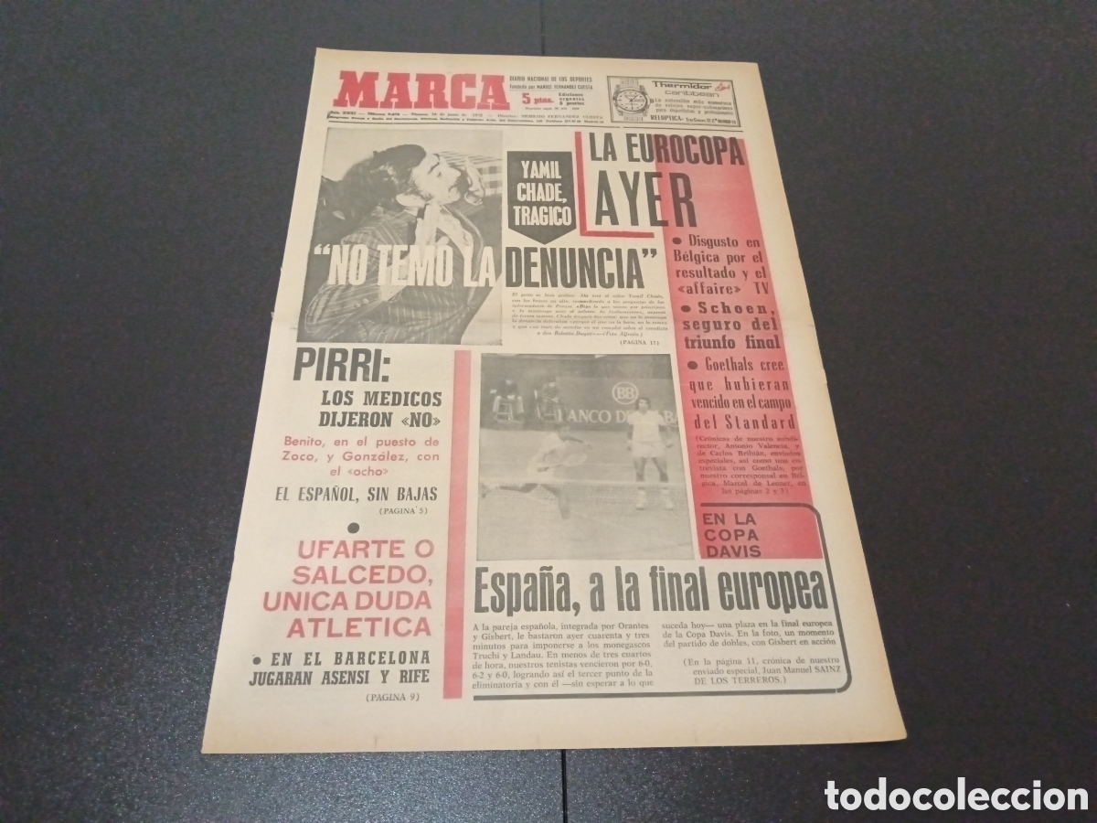 Coleccionismo deportivo: MARCA 16/06/1972 - Foto 1