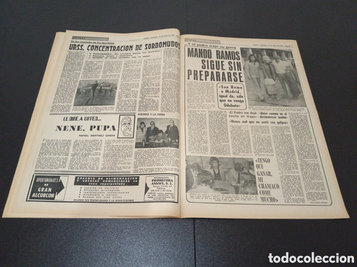 Coleccionismo deportivo: MARCA 18/06/1972 - Foto 5