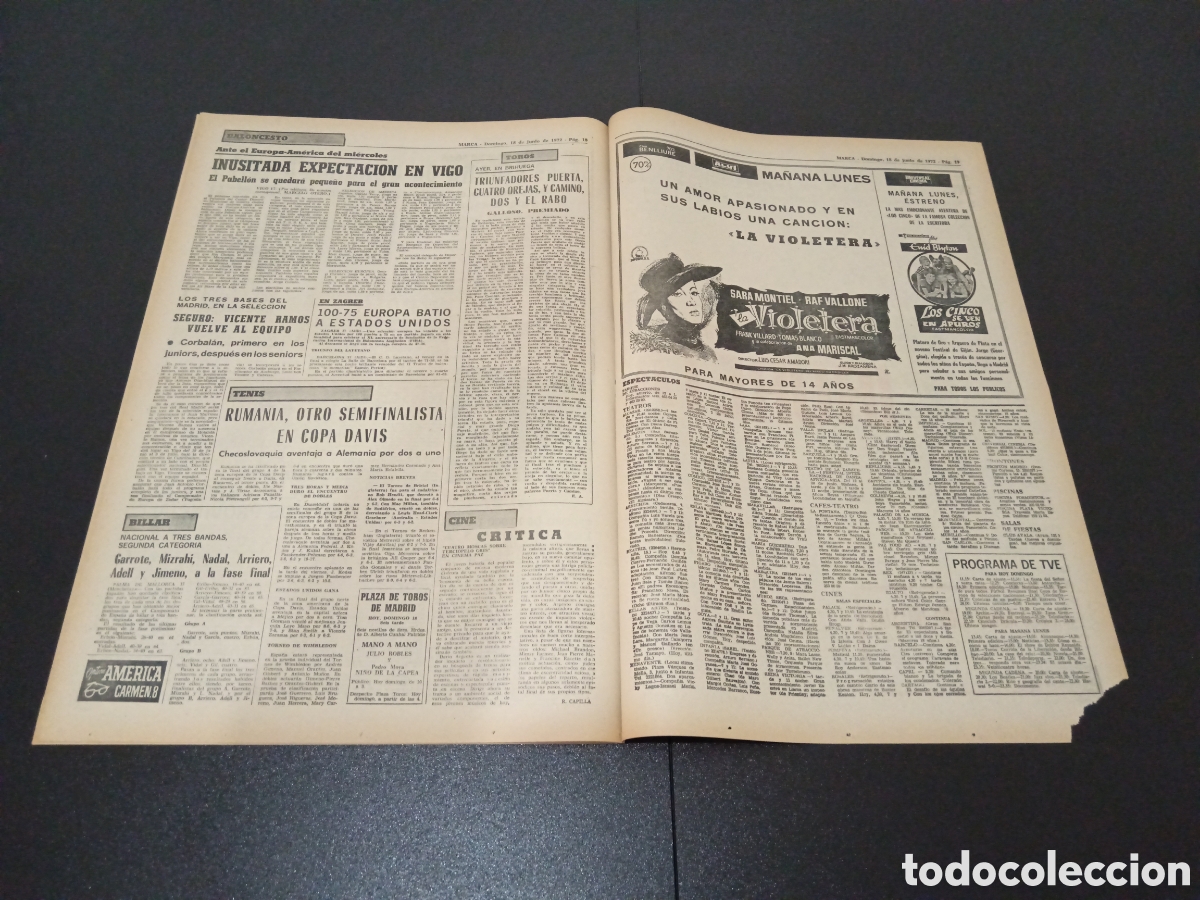 Coleccionismo deportivo: MARCA 18/06/1972 - Foto 7