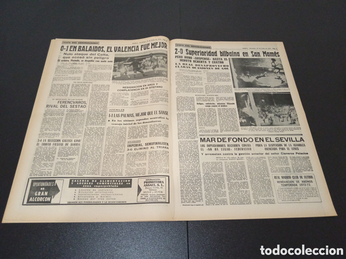 Coleccionismo deportivo: MARCA 25/06/1972 - Foto 4