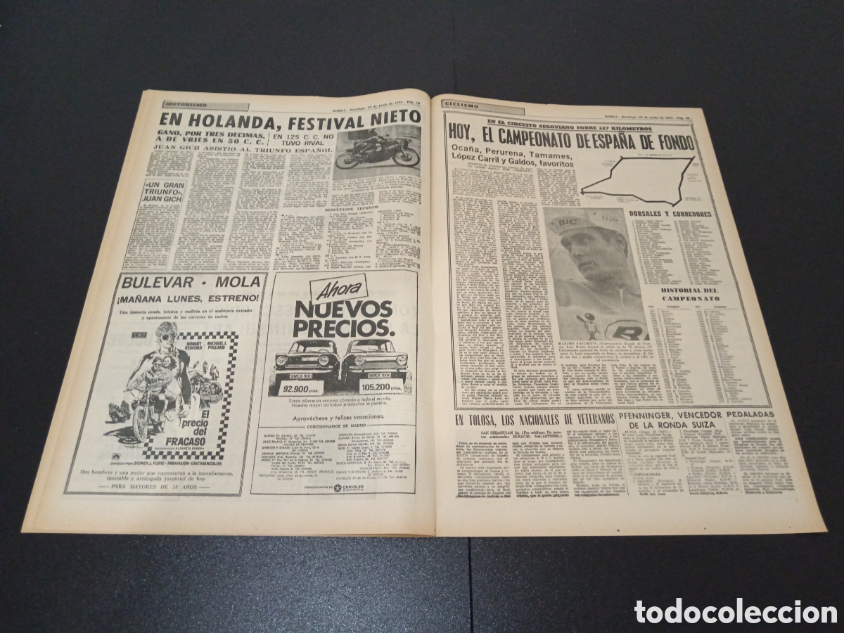 Coleccionismo deportivo: MARCA 25/06/1972 - Foto 6