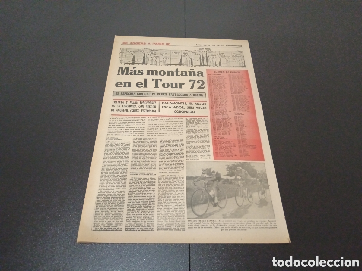 Coleccionismo deportivo: MARCA 30/06/1972 - Foto 6