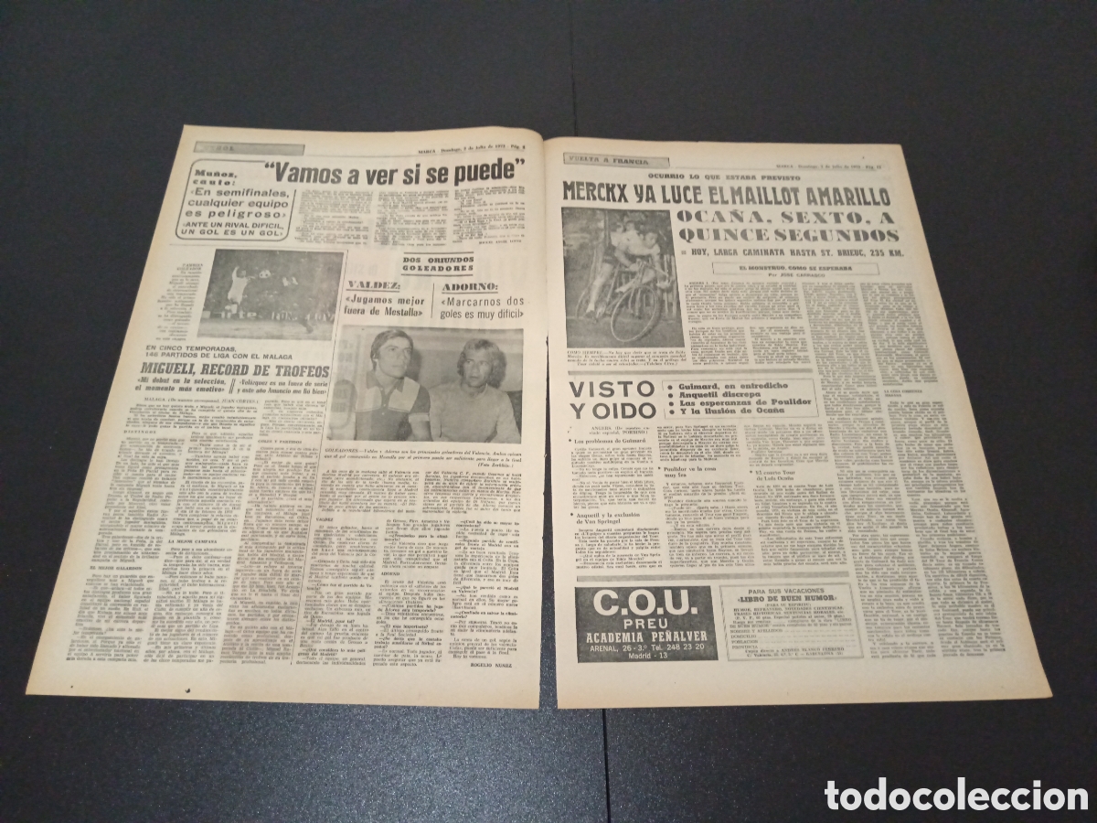 Coleccionismo deportivo: MARCA 02/07/1972 - Foto 2