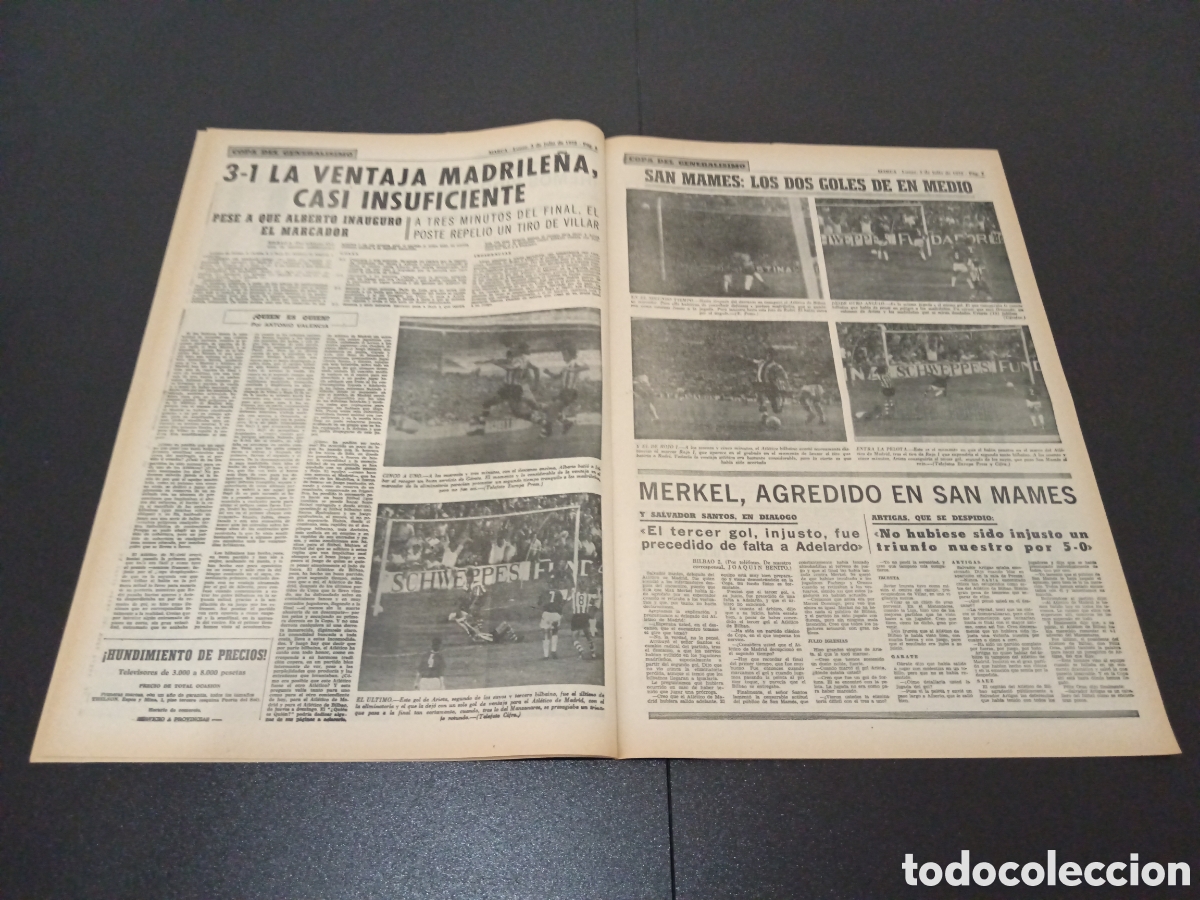 Coleccionismo deportivo: MARCA 03/07/1972 - Foto 4