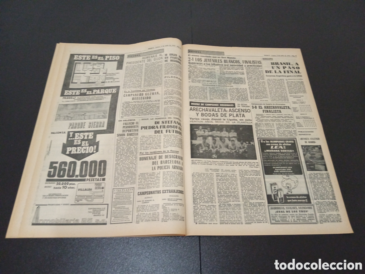 Coleccionismo deportivo: MARCA 03/07/1972 - Foto 5