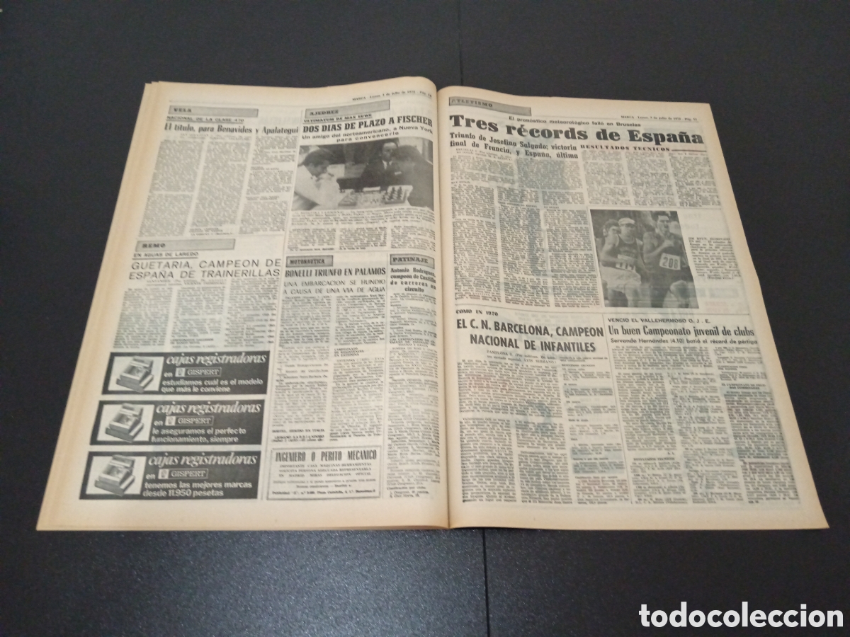 Coleccionismo deportivo: MARCA 03/07/1972 - Foto 6