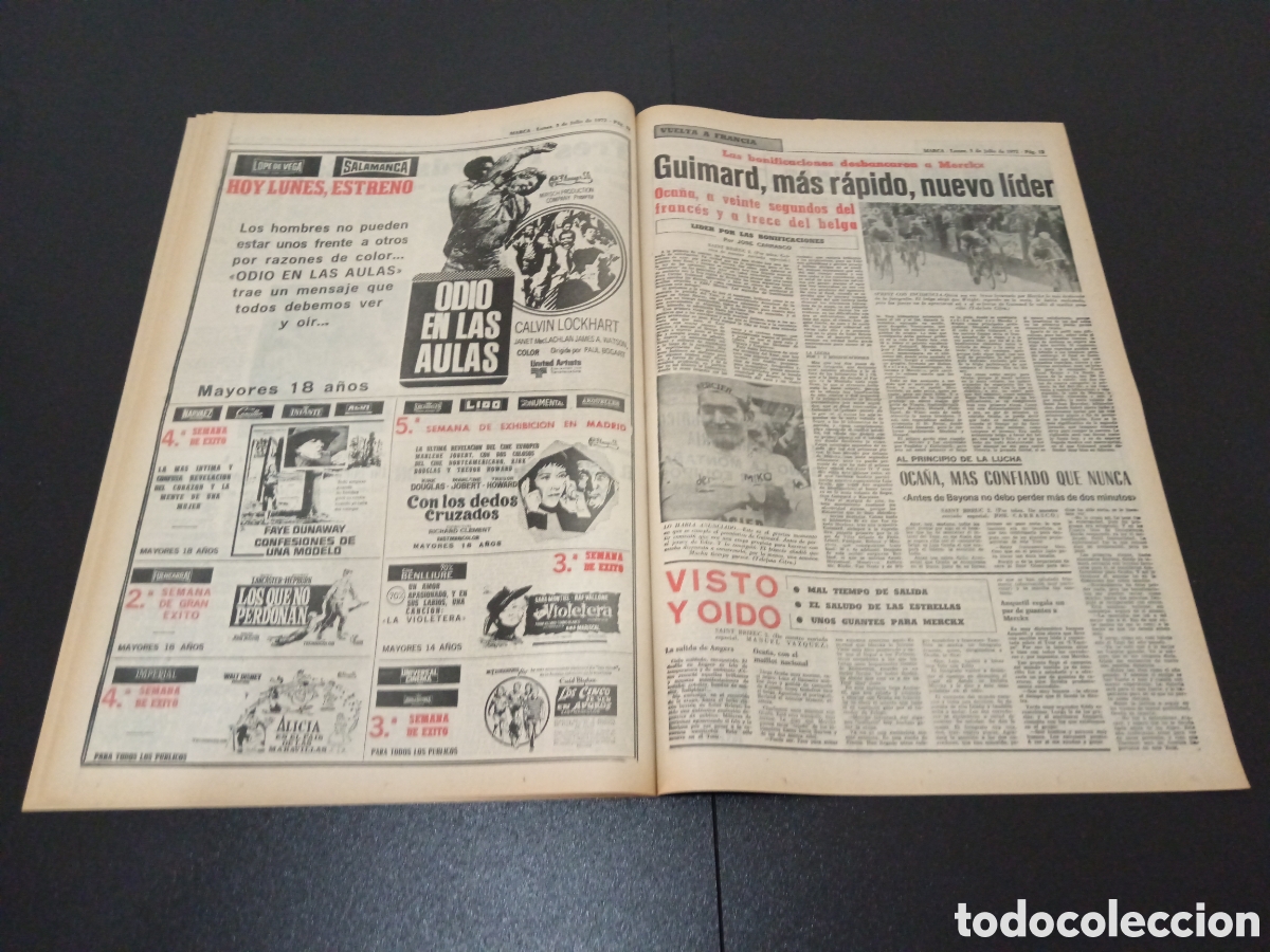 Coleccionismo deportivo: MARCA 03/07/1972 - Foto 7