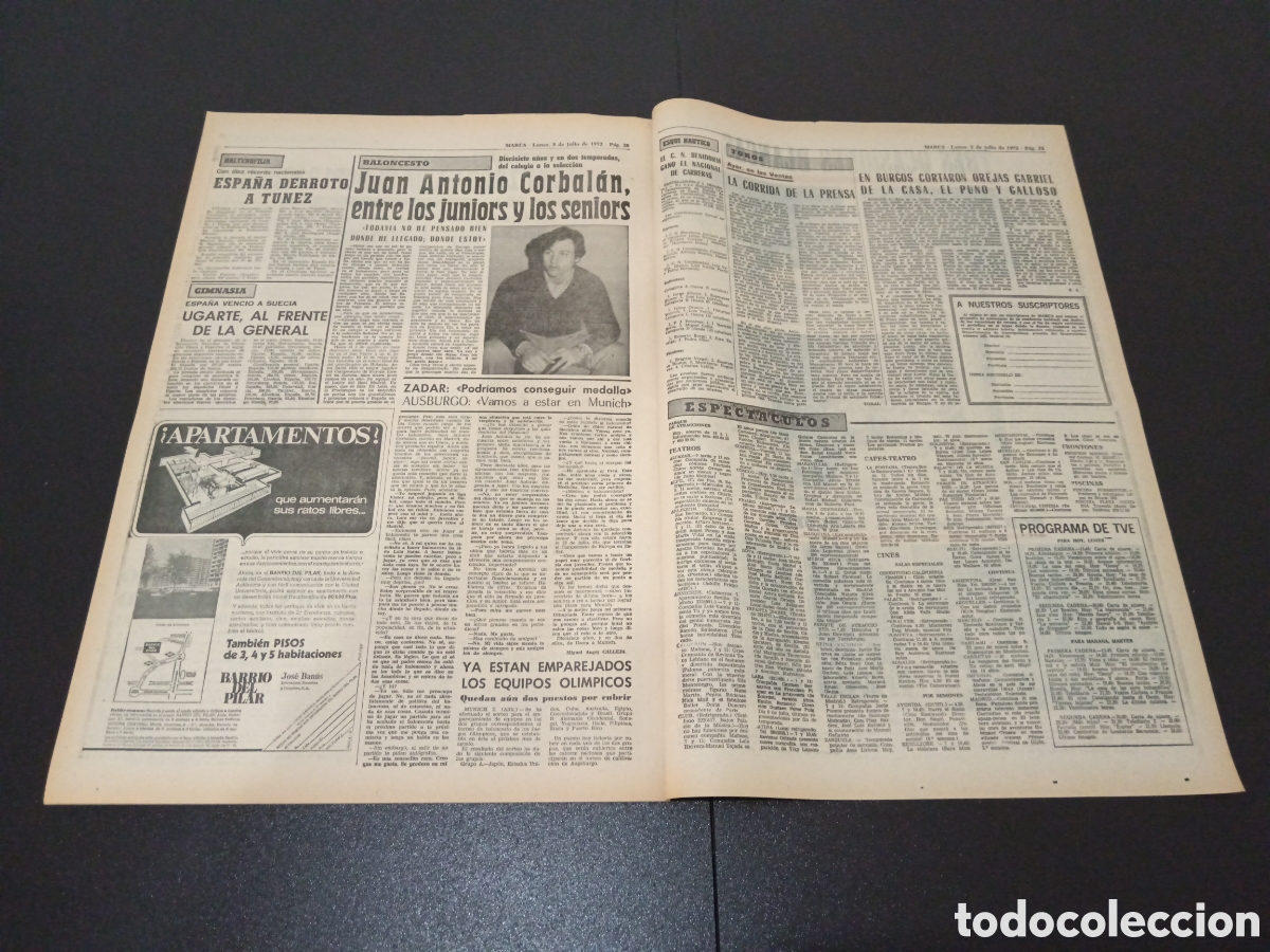 Coleccionismo deportivo: MARCA 03/07/1972 - Foto 9