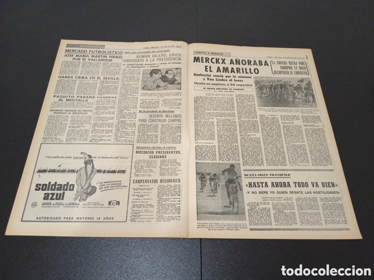 Coleccionismo deportivo: MARCA 05/07/1972 - Foto 3