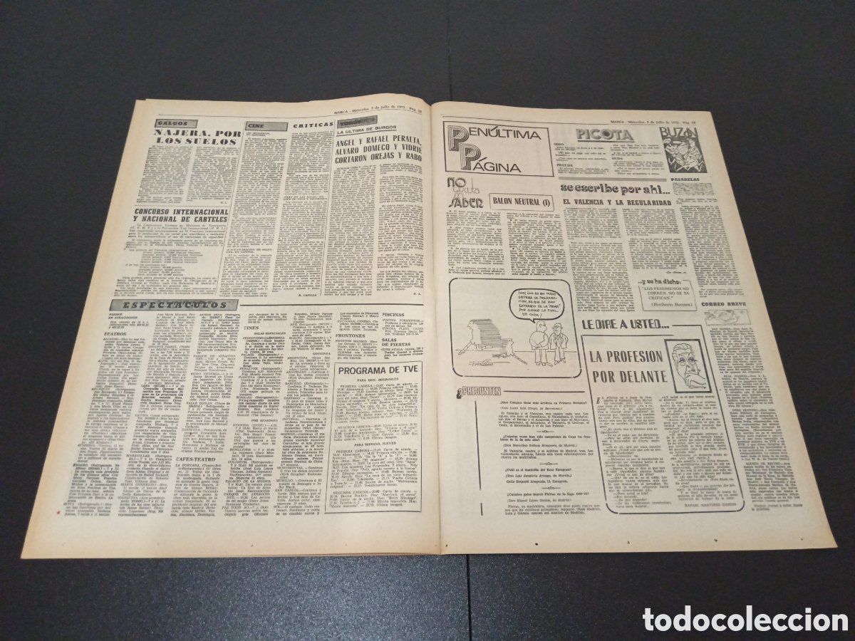 Coleccionismo deportivo: MARCA 05/07/1972 - Foto 5