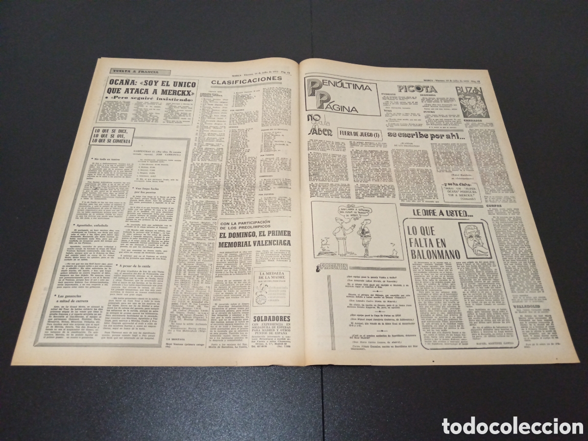 Coleccionismo deportivo: MARCA 14/07/1972 - Foto 3