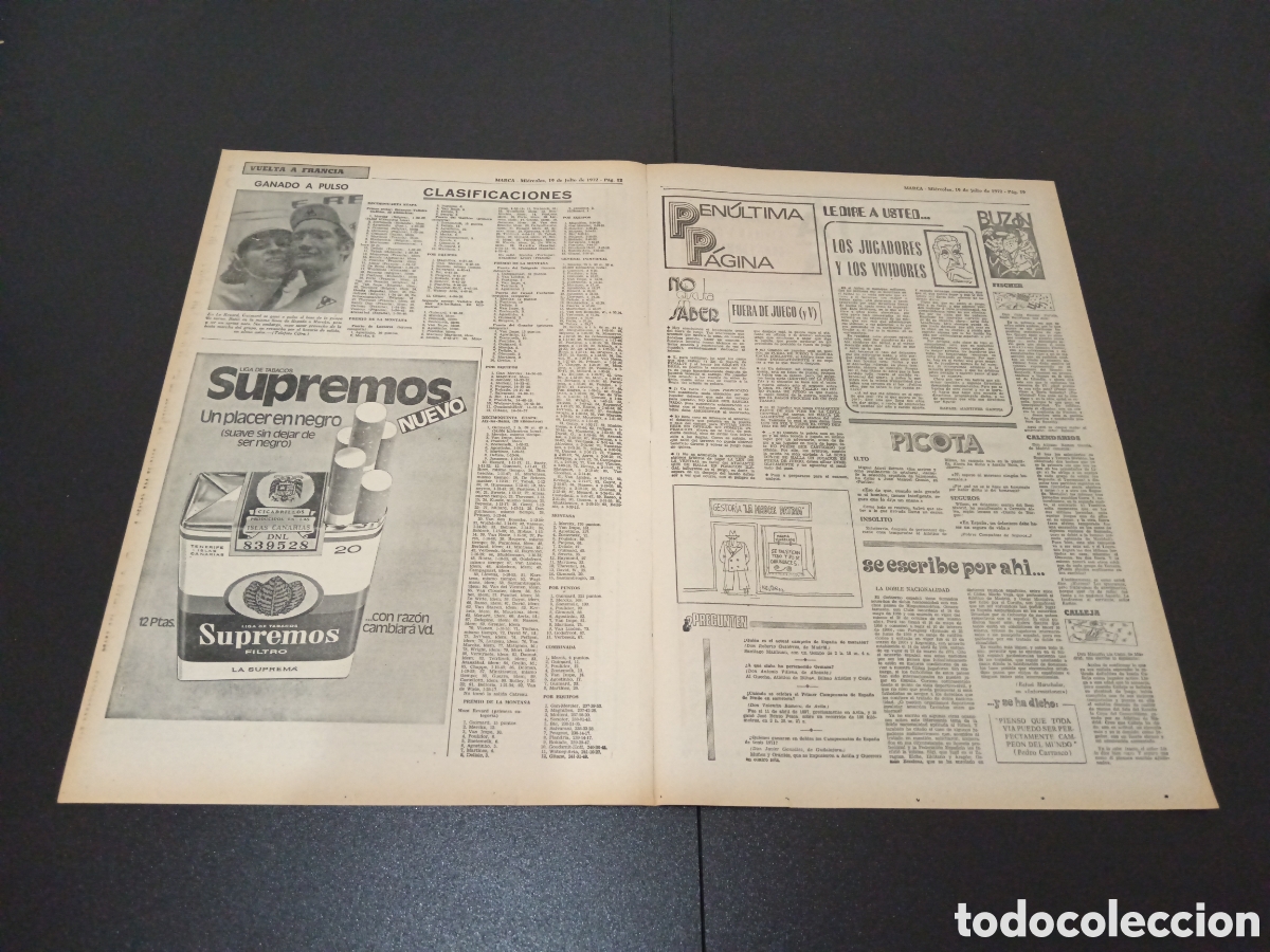 Coleccionismo deportivo: MARCA 19/07/1972 - Foto 3