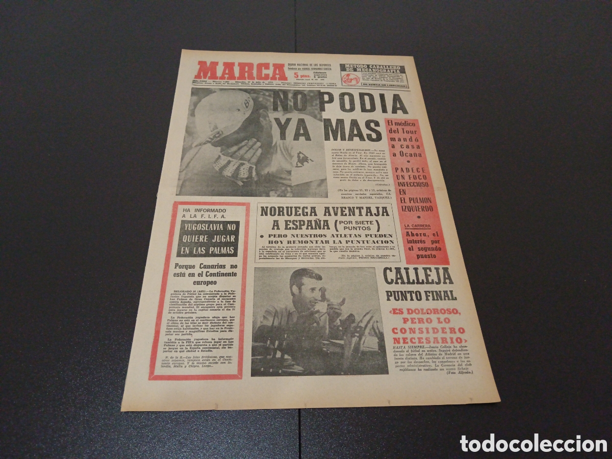 Coleccionismo deportivo: MARCA 19/07/1972 - Foto 1