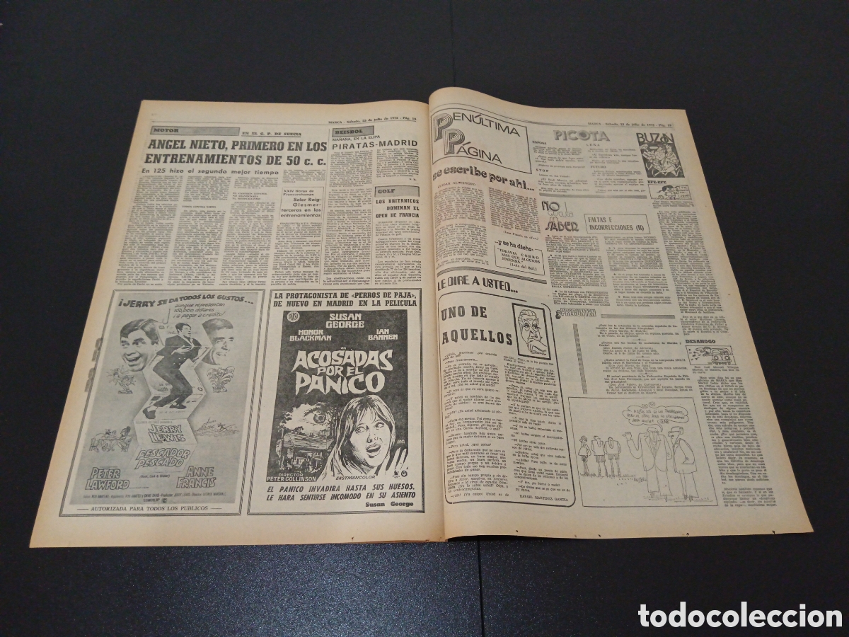 Coleccionismo deportivo: MARCA 22/07/1972 - Foto 5