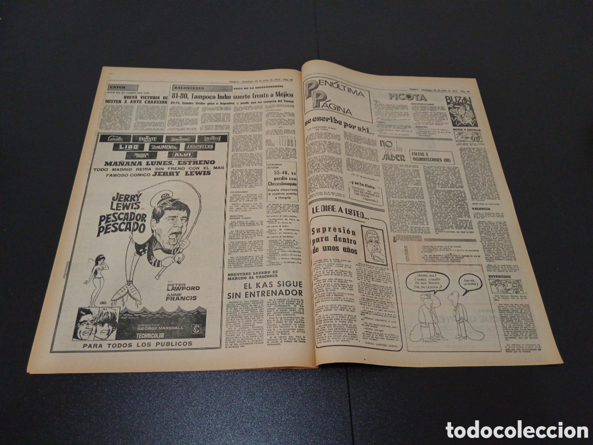 Coleccionismo deportivo: MARCA 23/07/1972 - Foto 5