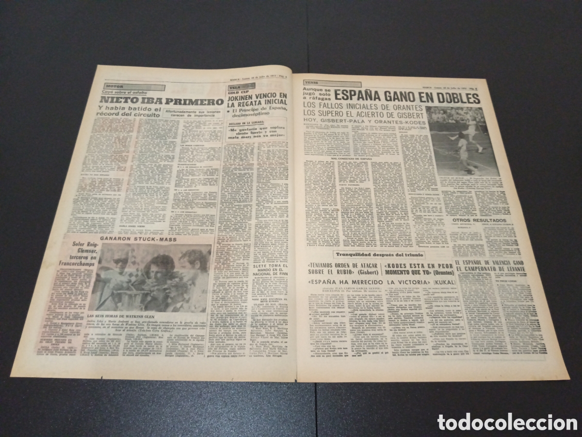 Coleccionismo deportivo: MARCA 24/07/1972 - Foto 2