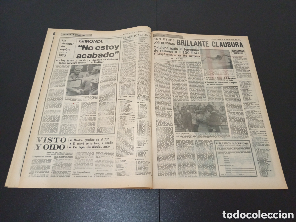 Coleccionismo deportivo: MARCA 24/07/1972 - Foto 4