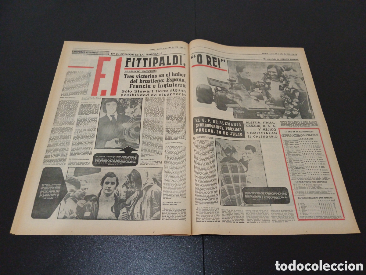 Coleccionismo deportivo: MARCA 24/07/1972 - Foto 5
