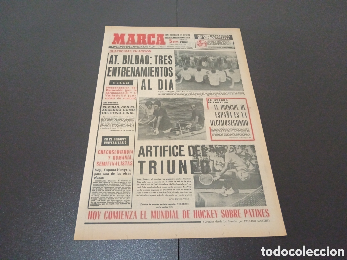 Coleccionismo deportivo: MARCA 26/07/1972 - Foto 1