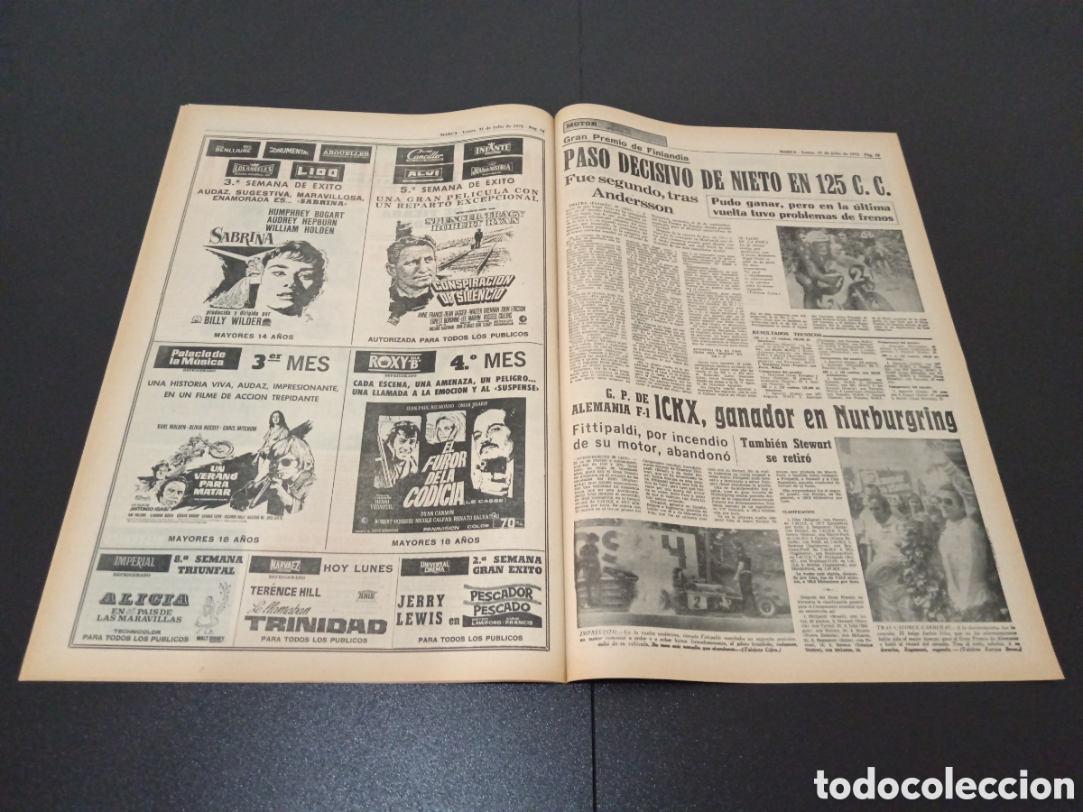 Coleccionismo deportivo: MARCA 31/07/1972 - Foto 4