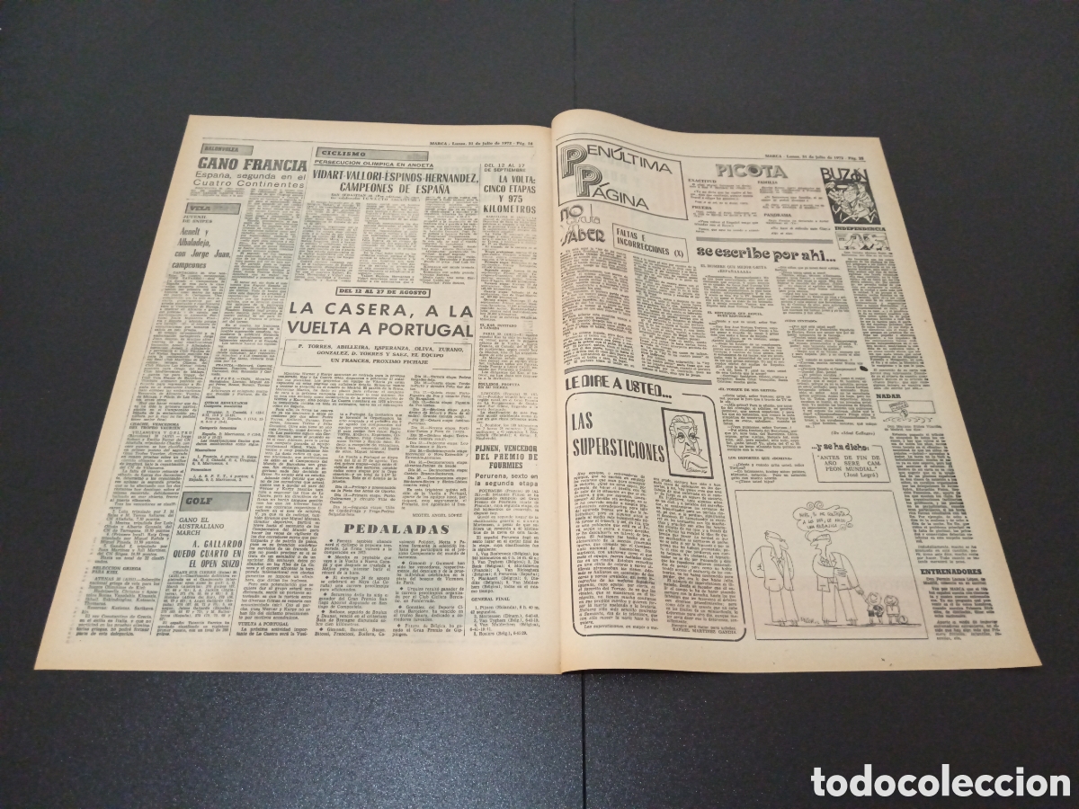 Coleccionismo deportivo: MARCA 31/07/1972 - Foto 5