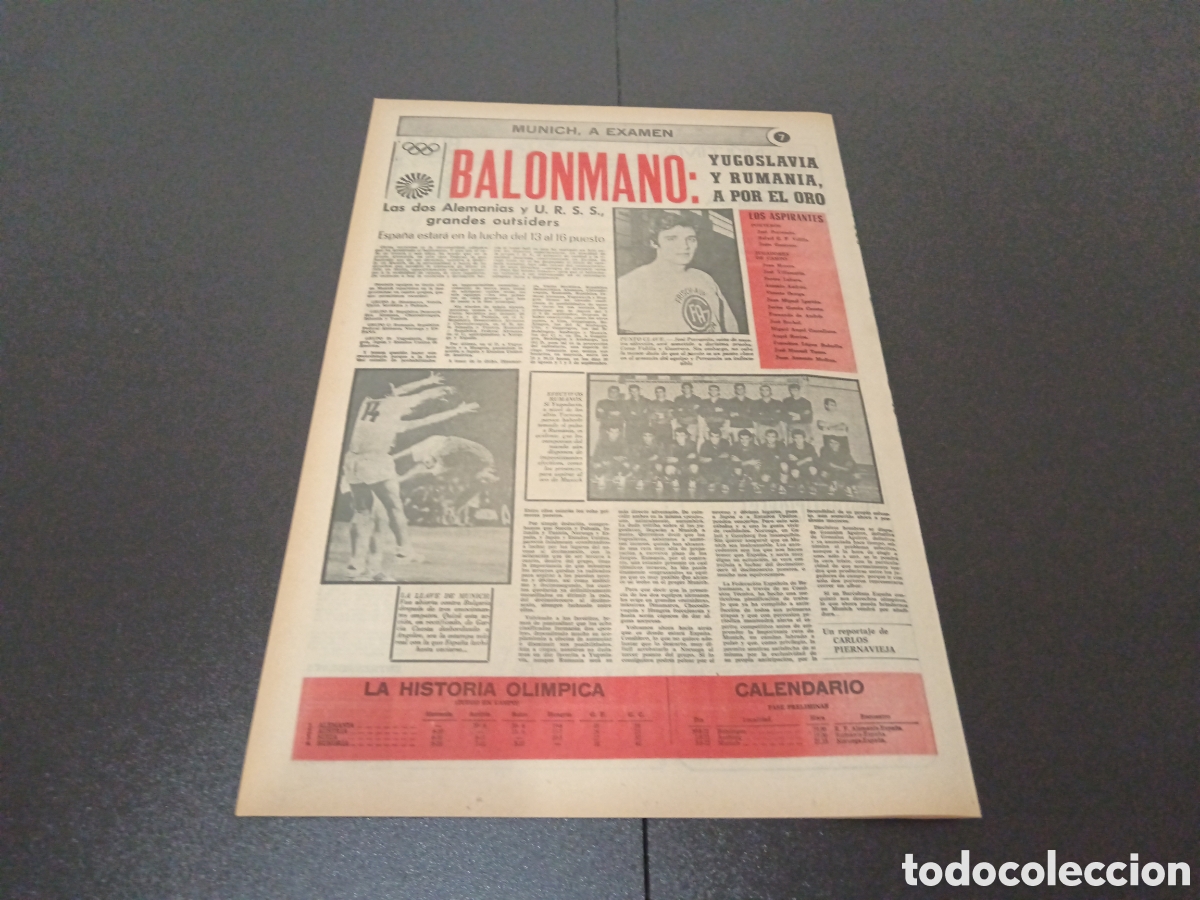 Coleccionismo deportivo: MARCA 31/07/1972 - Foto 6