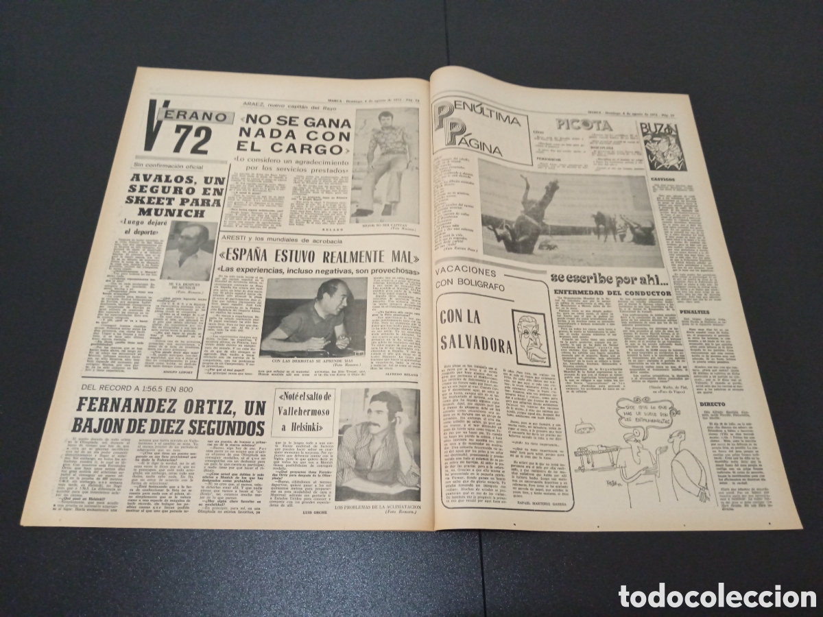 Coleccionismo deportivo: MARCA 06/08/1972 - Foto 5