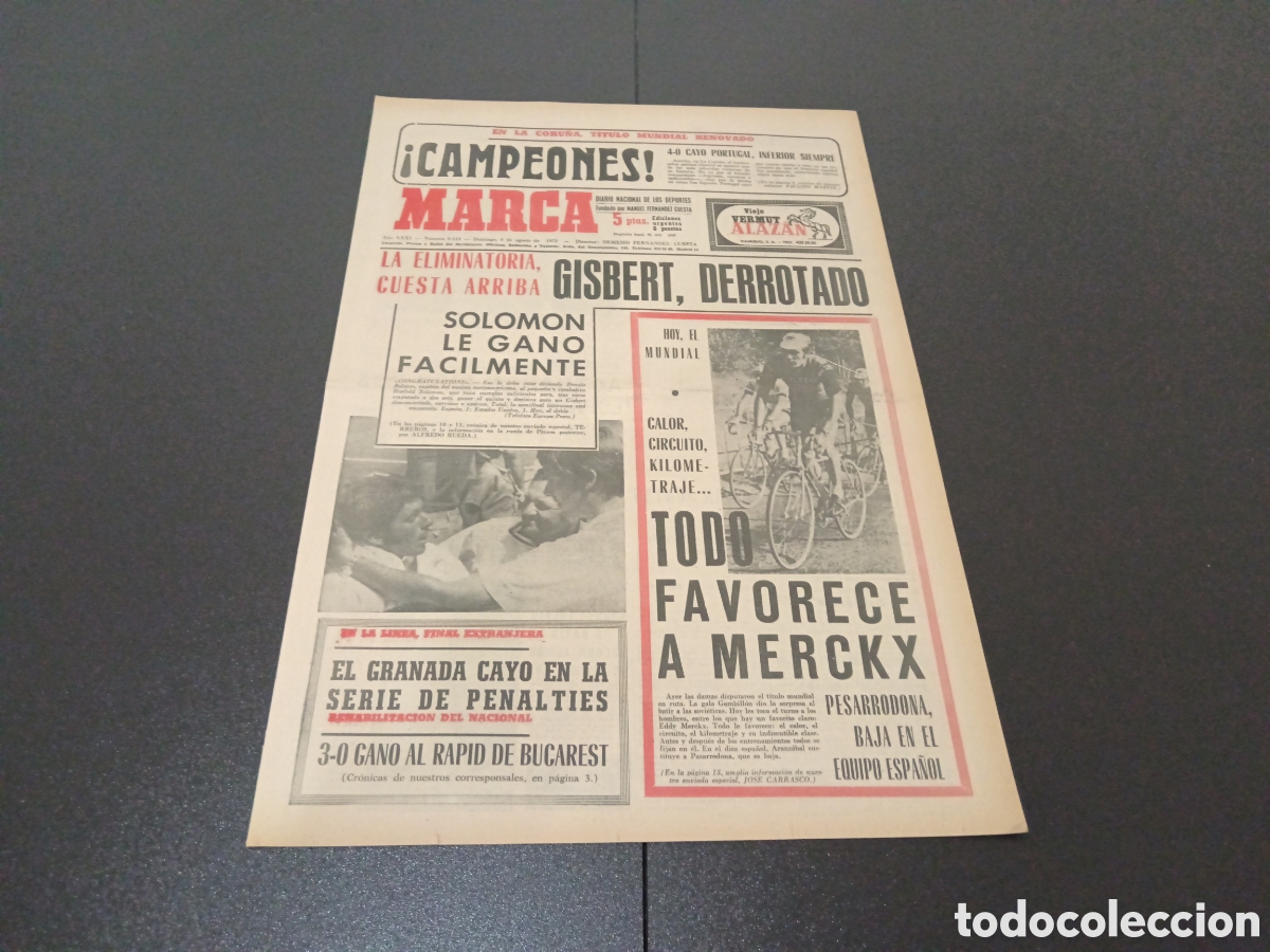 Coleccionismo deportivo: MARCA 06/08/1972 - Foto 1
