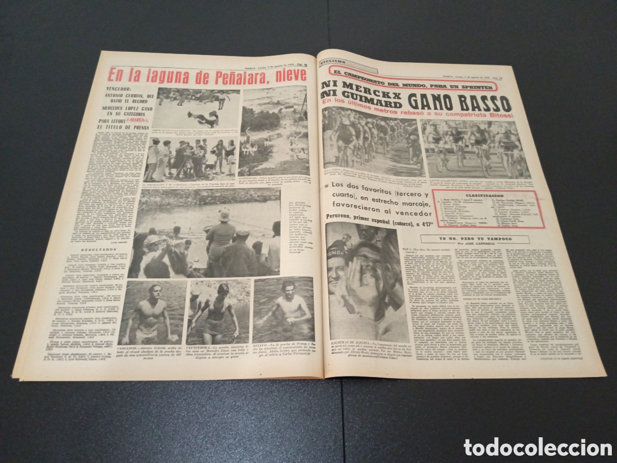 Coleccionismo deportivo: MARCA 07/08/1972 - Foto 5