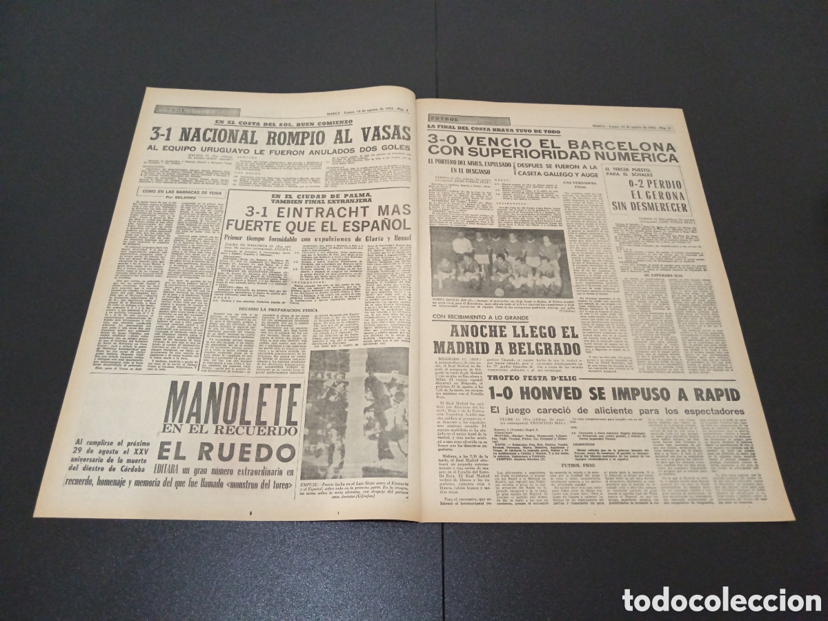 Coleccionismo deportivo: MARCA 14/08/1972 - Foto 2