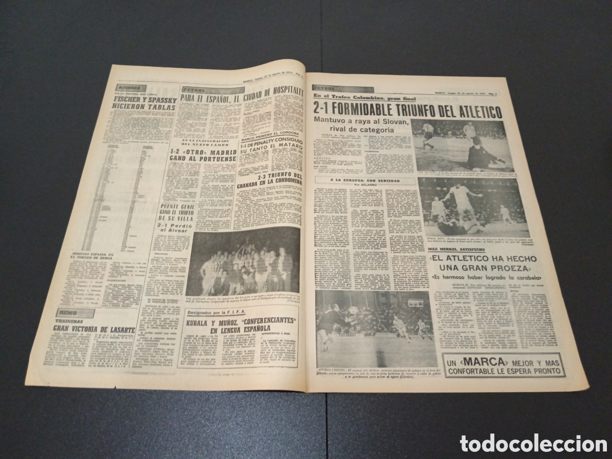 Coleccionismo deportivo: MARCA 21/08/1972 - Foto 2