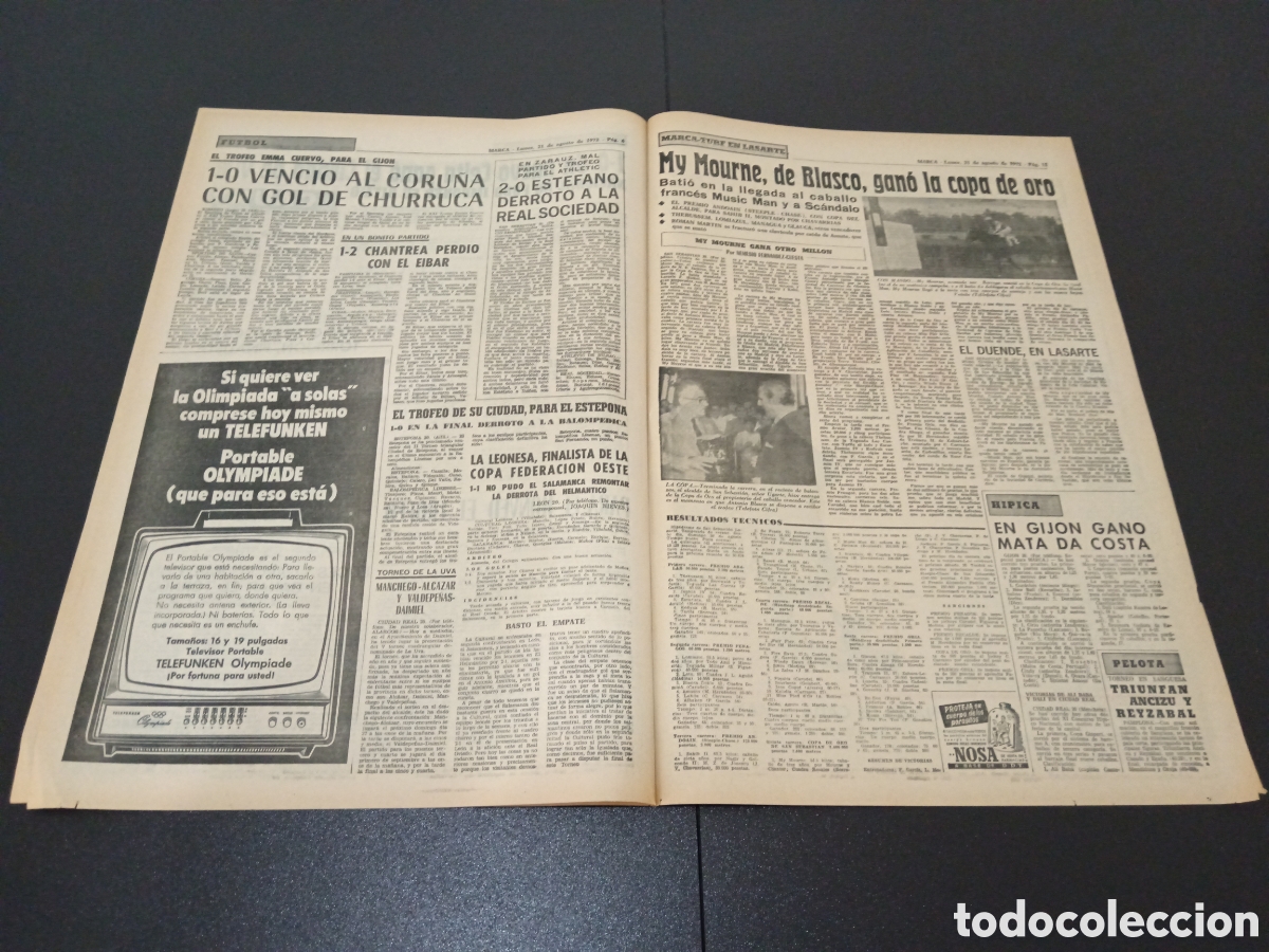 Coleccionismo deportivo: MARCA 21/08/1972 - Foto 4