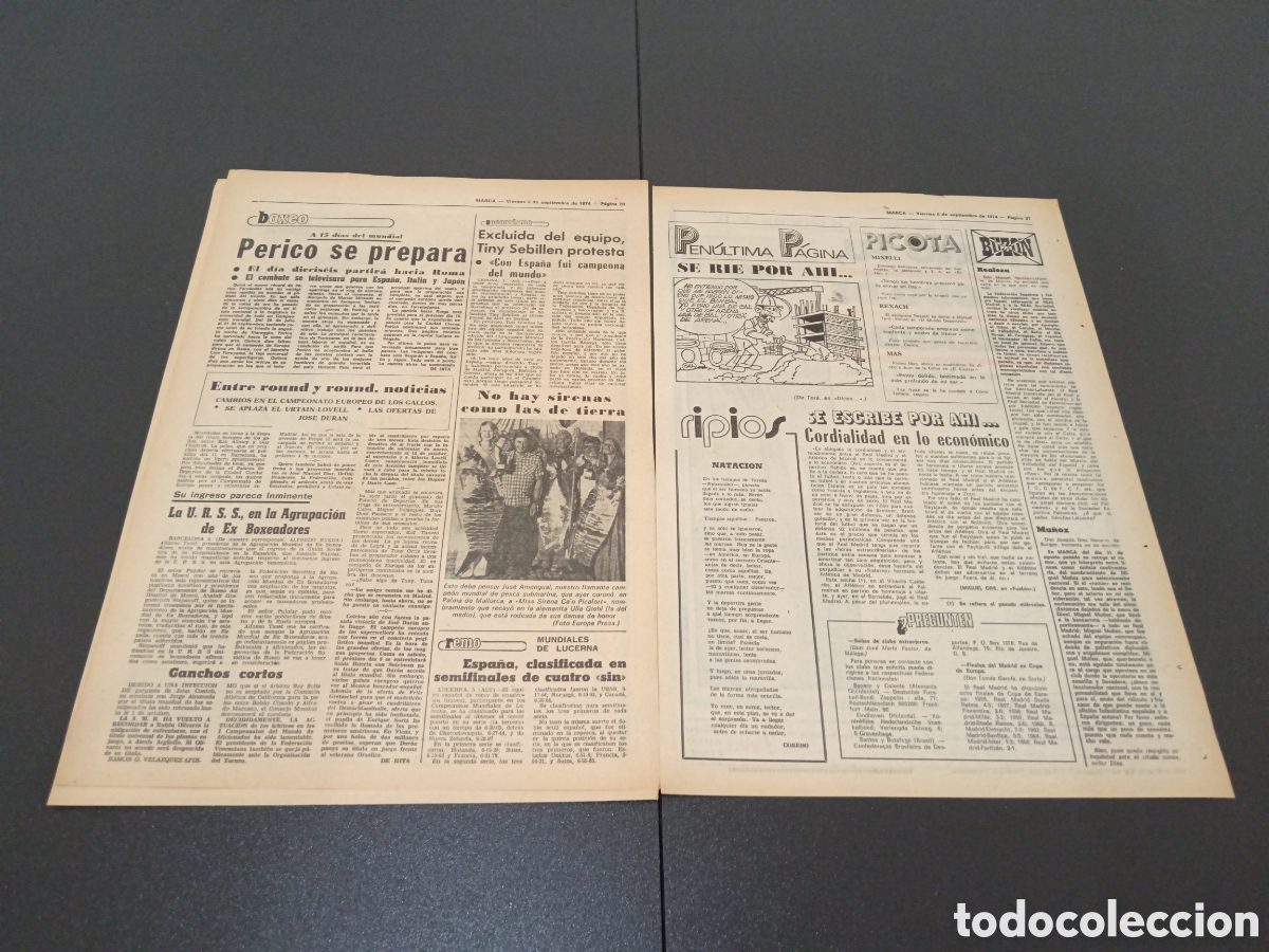 Coleccionismo deportivo: MARCA 06/09/1974 - Foto 4