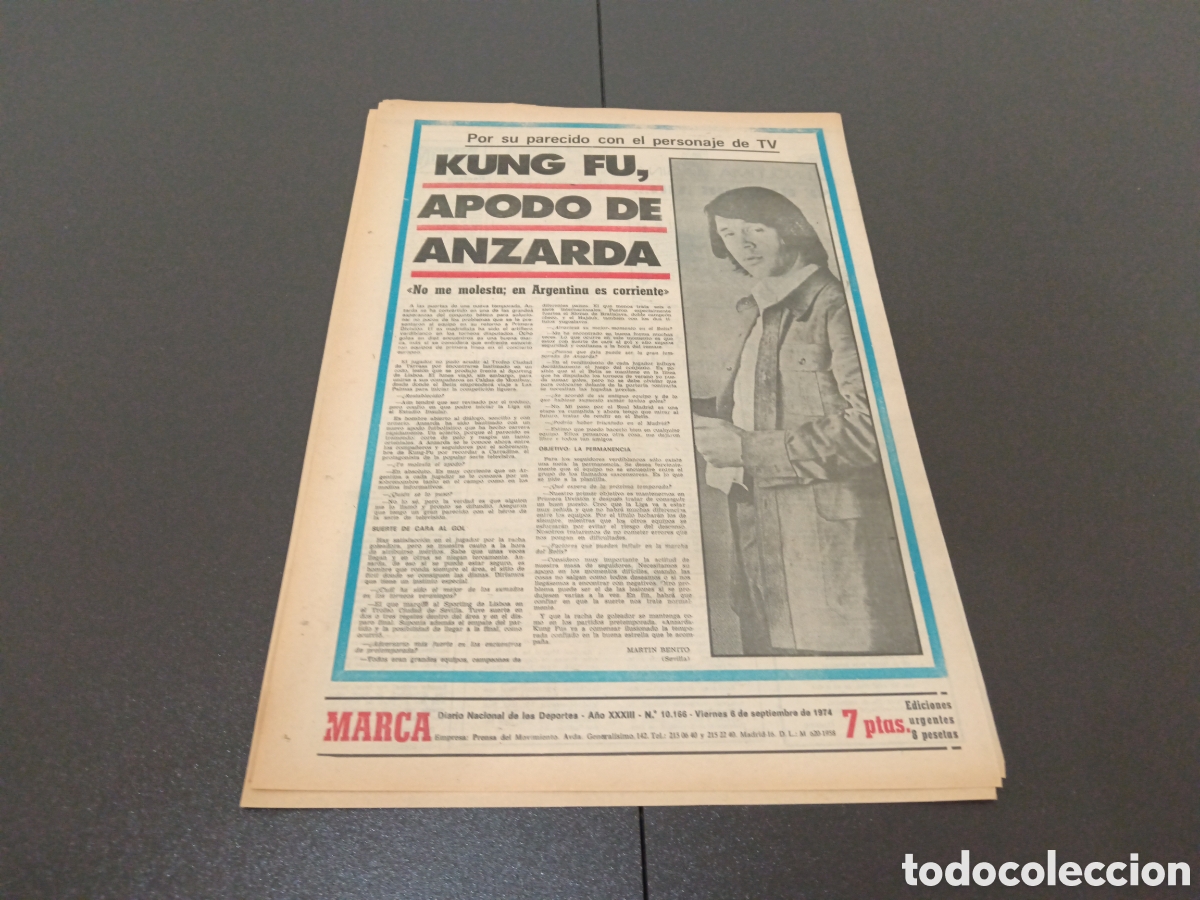 Coleccionismo deportivo: MARCA 06/09/1974 - Foto 5