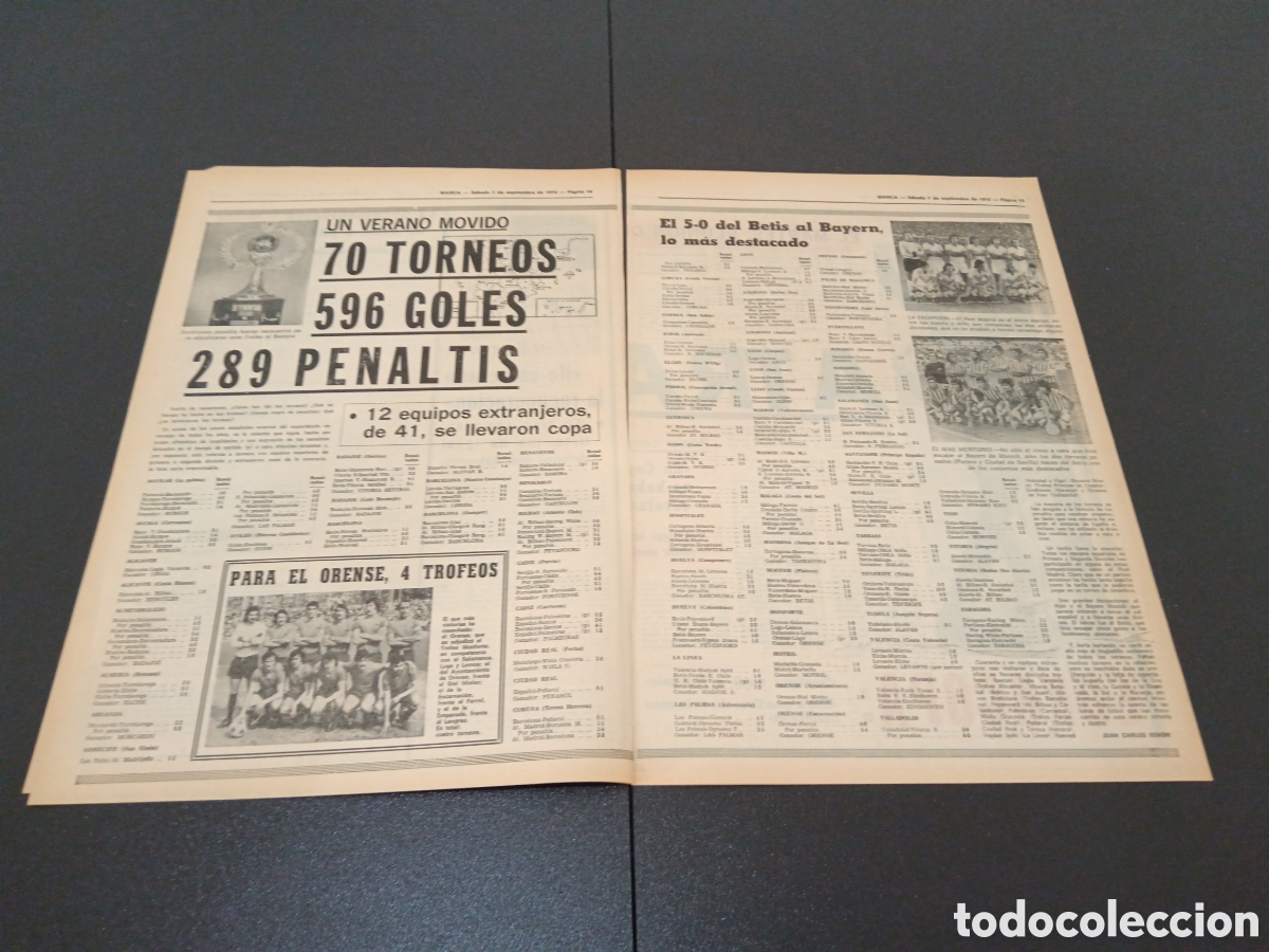 Coleccionismo deportivo: MARCA 07/09/1974 - Foto 3