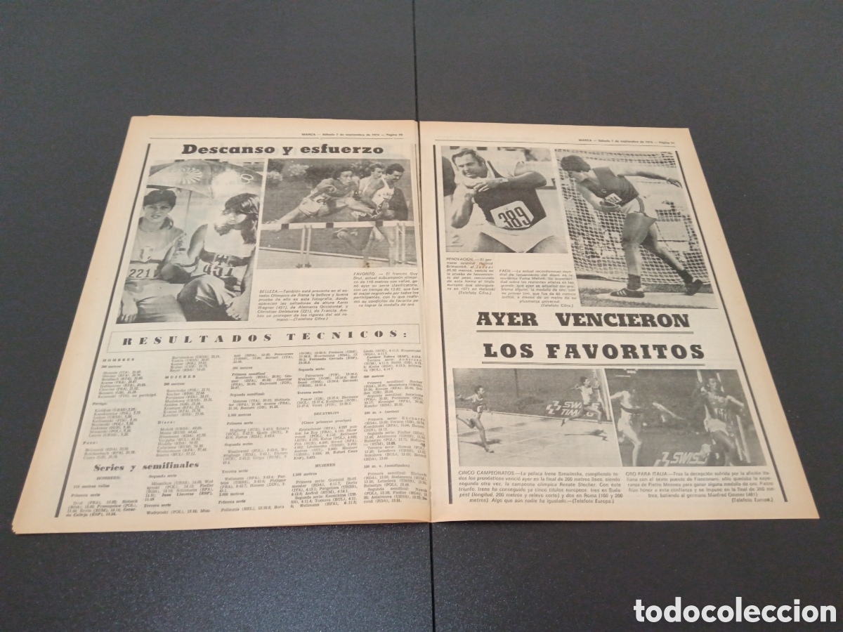 Coleccionismo deportivo: MARCA 07/09/1974 - Foto 5