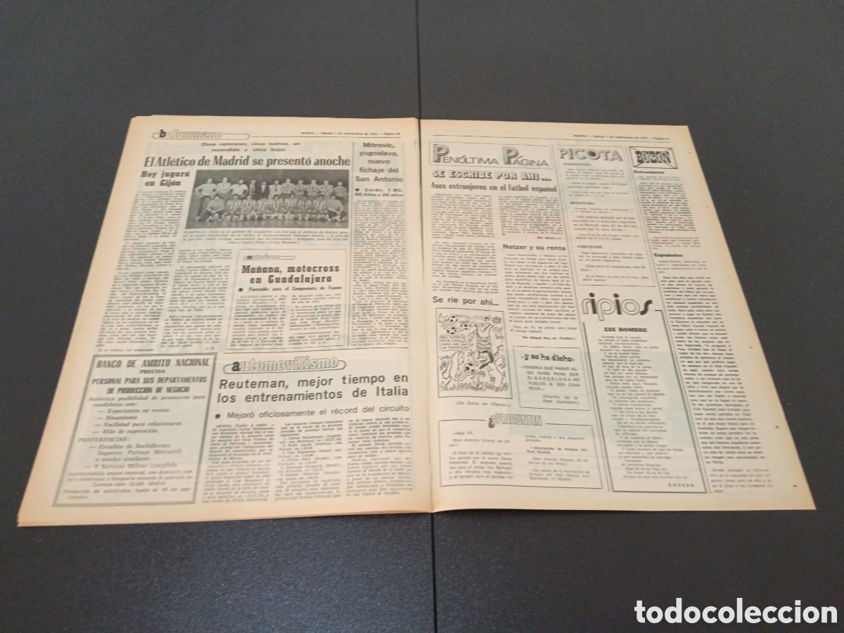 Coleccionismo deportivo: MARCA 07/09/1974 - Foto 6